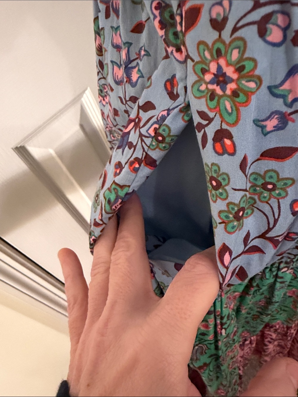 Boden Tiered Poplin Maxi Dress - Picture 6 of 9